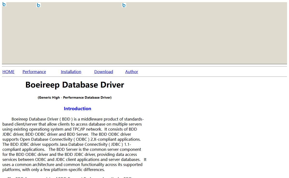 Boeireep Database Driver
