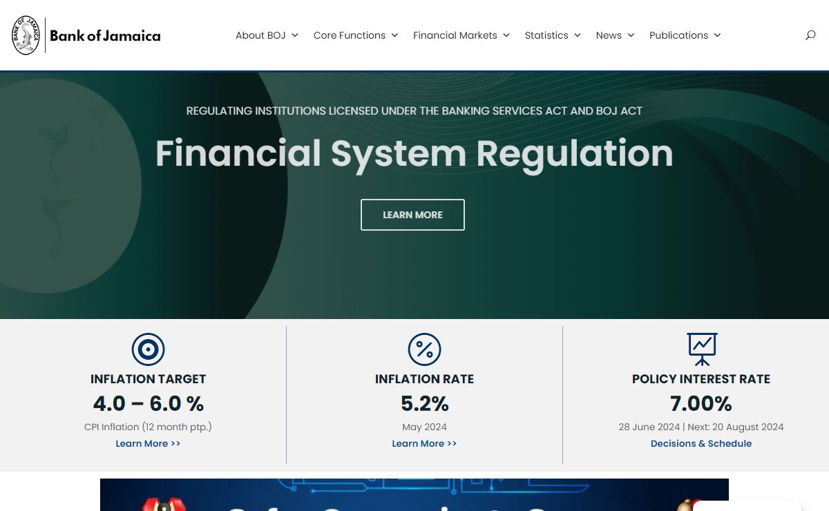Bank of Jamaica Website » Bank of Jamaica
