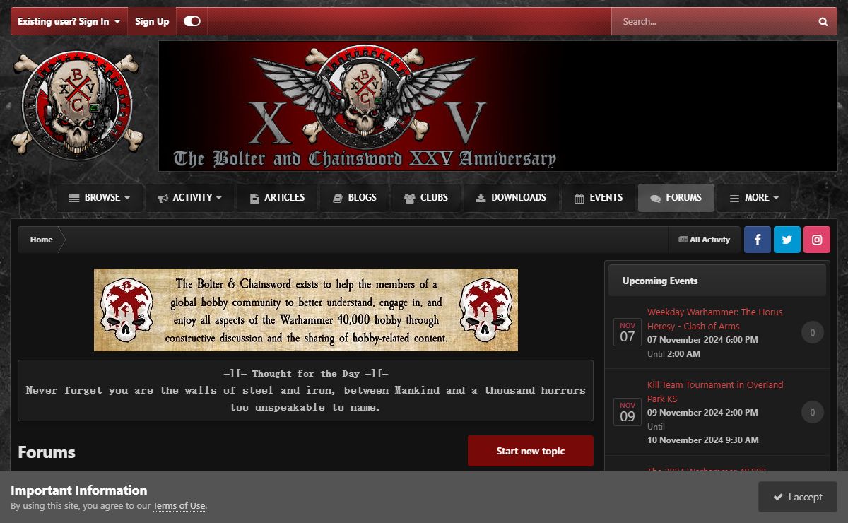 Forums - The Bolter and Chainsword