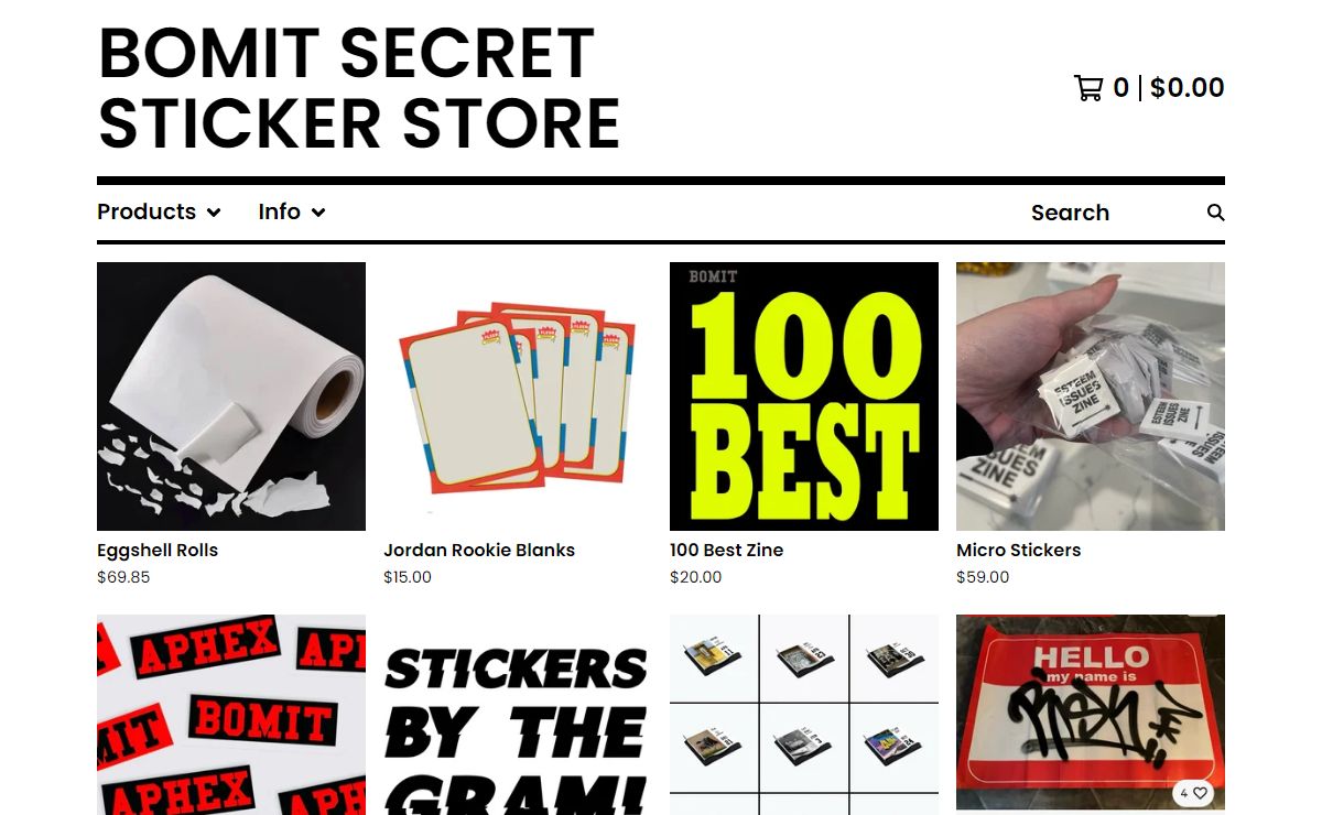 Home | BOMIT SECRET STICKER STORE