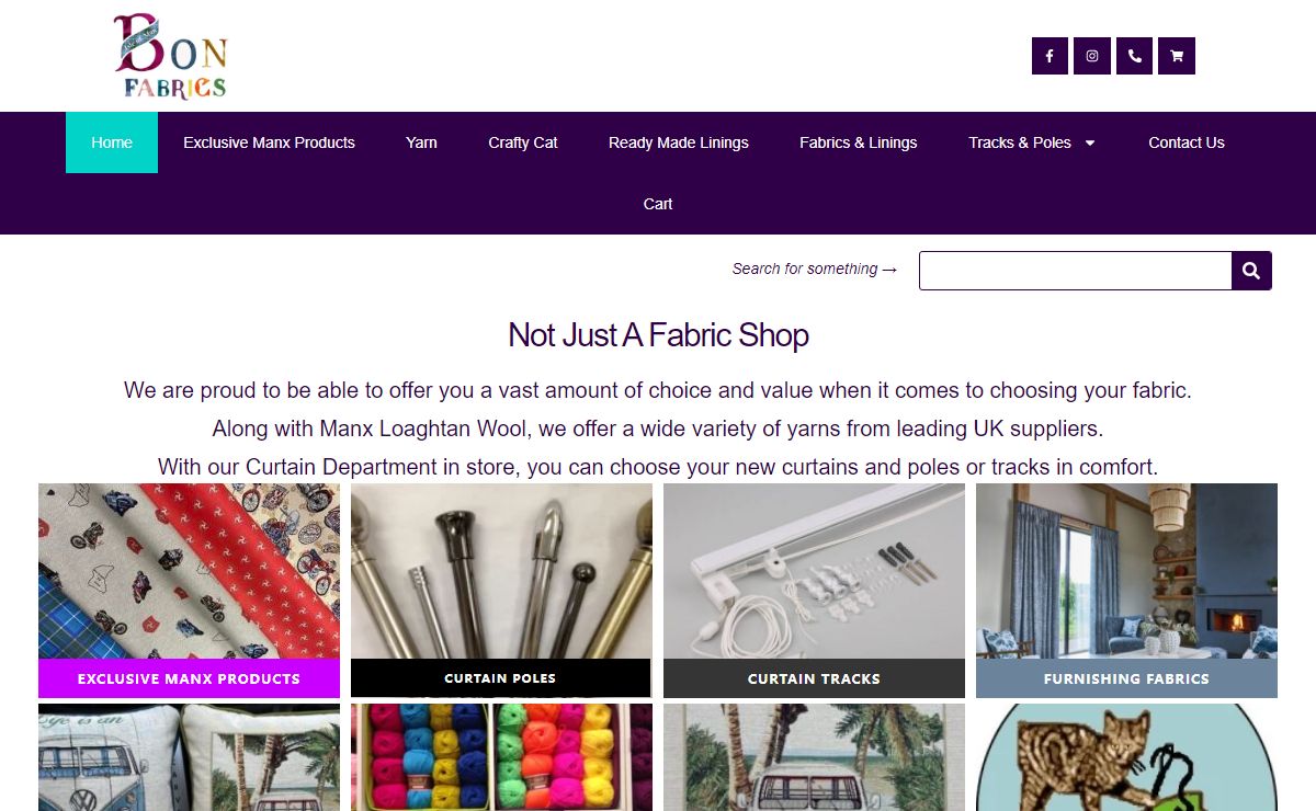 Home - Bon Fabrics Isle of Man Curtains & Blinds Specialists
