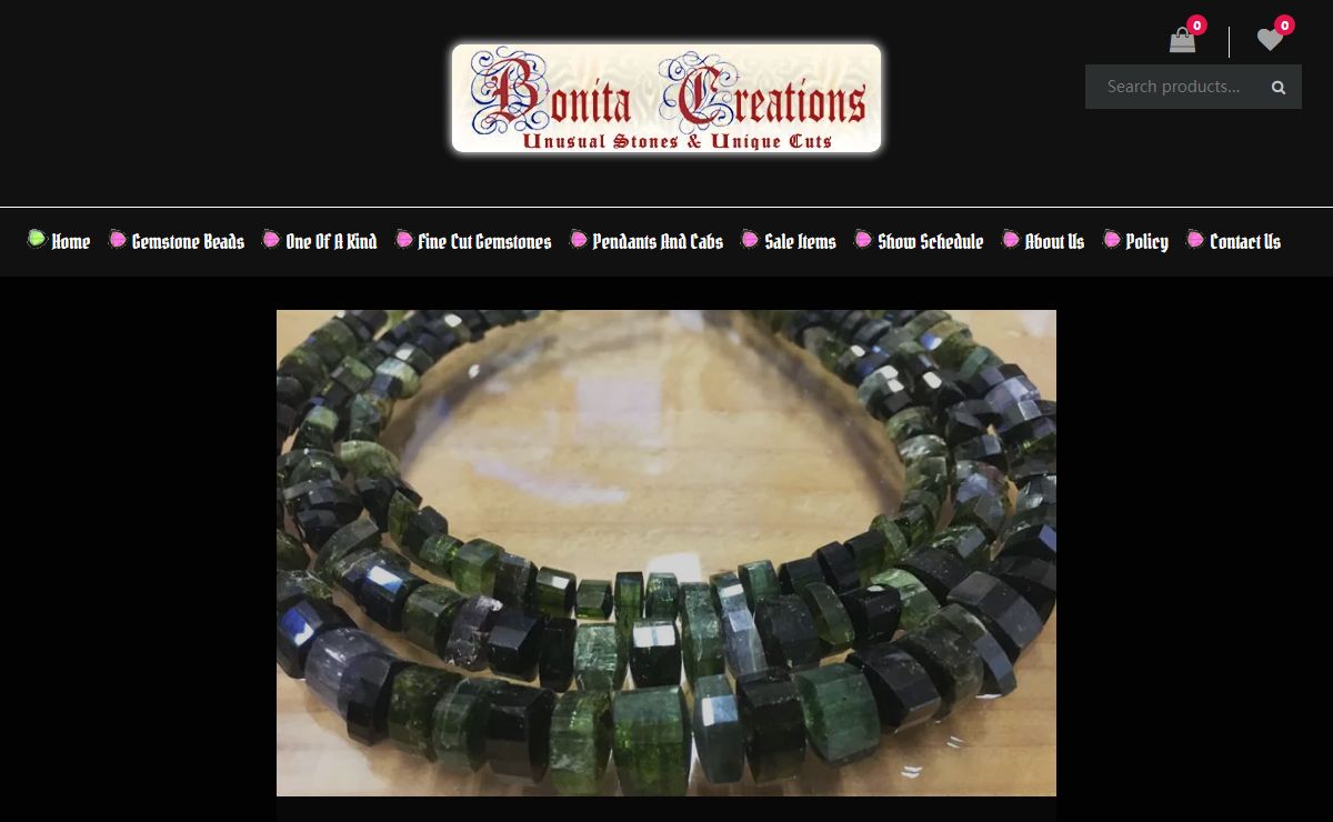 Bonita Creations – Unusual Stones & Unique Cuts rare beads