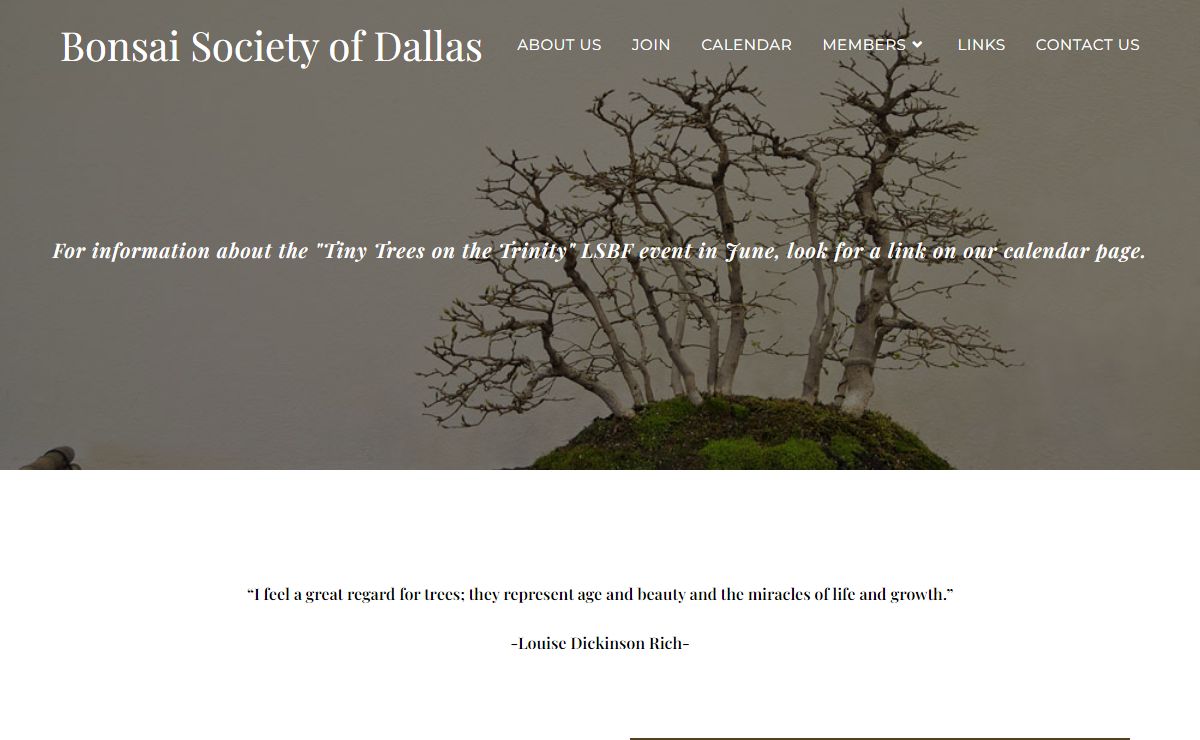Home - Bonsai Society of Dallas
