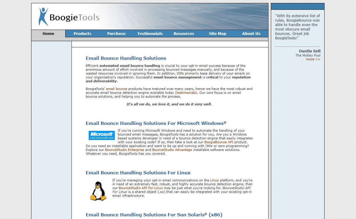 BoogieTools, Inc. - Email Bounce Handling Solutions