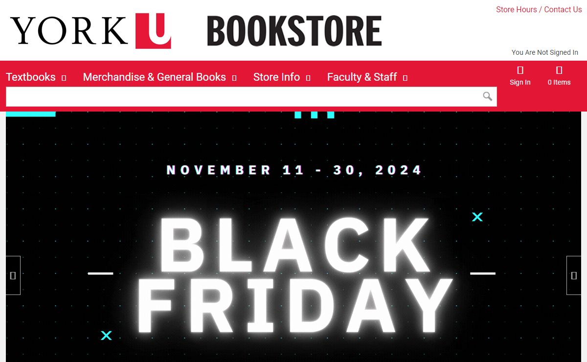 Welcome | York University Bookstore