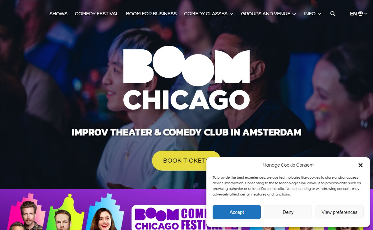 Boom Chicago | Improv Theater & Comedy Club in Amsterdam