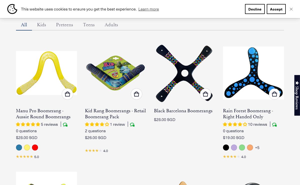 Boomerangs for Sale - How to Throw a Boomerang