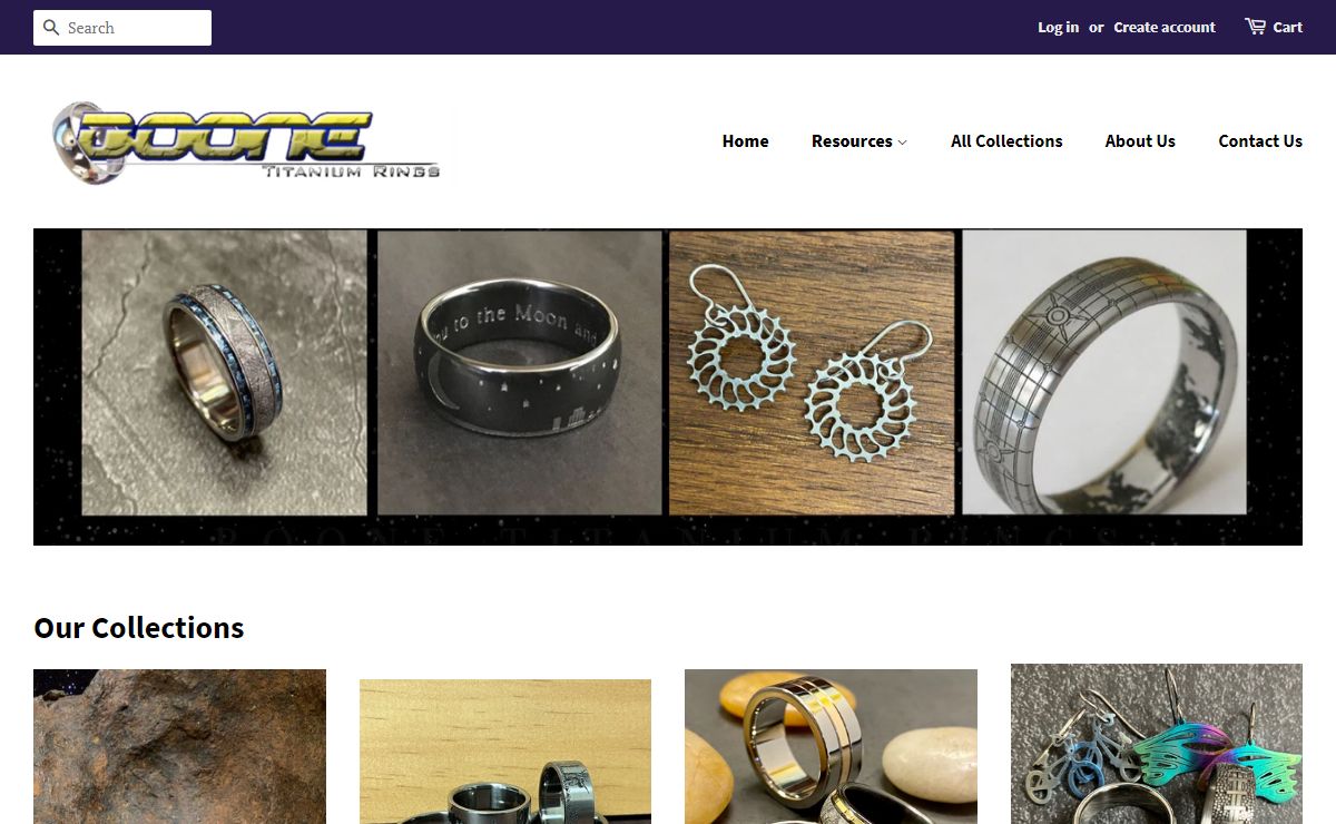 Boone Titanium Rings