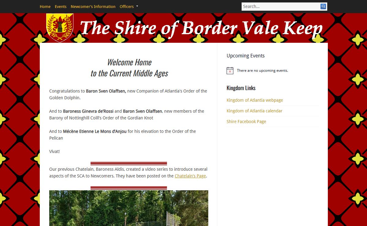 The Shire of Border Vale Keep | The Shire of Border Vale Keep in the Kingdom of Atlantia, SCA