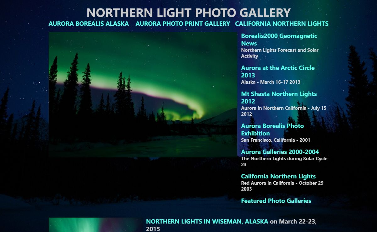 Northern Light Photo Gallery: Aurora Borealis in Alaska and California