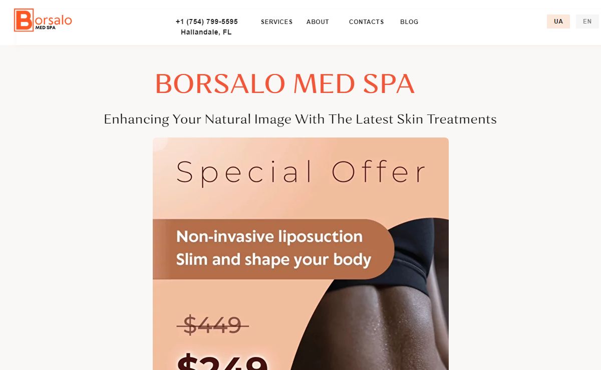 Borsalo Med Spa – Best Skincare Facials in Hallandale, Miami