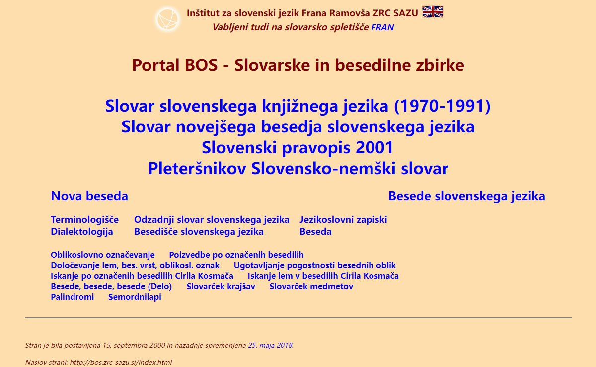 ISJ - Podatkovne zbirke