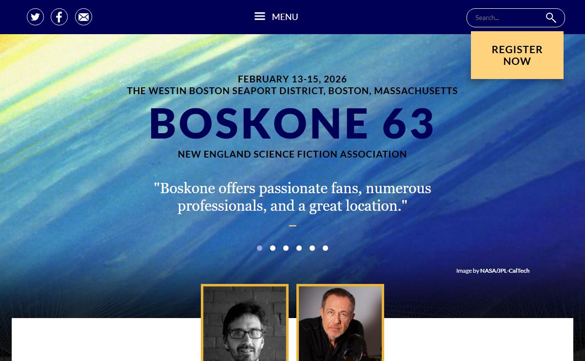 Boskone 63 – February 13-15, 2026 — Westin Boston Seaport District