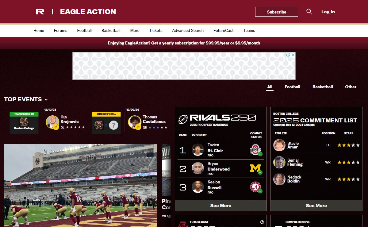 EagleAction: Boston College Eagles Football & Basketball Recruiting