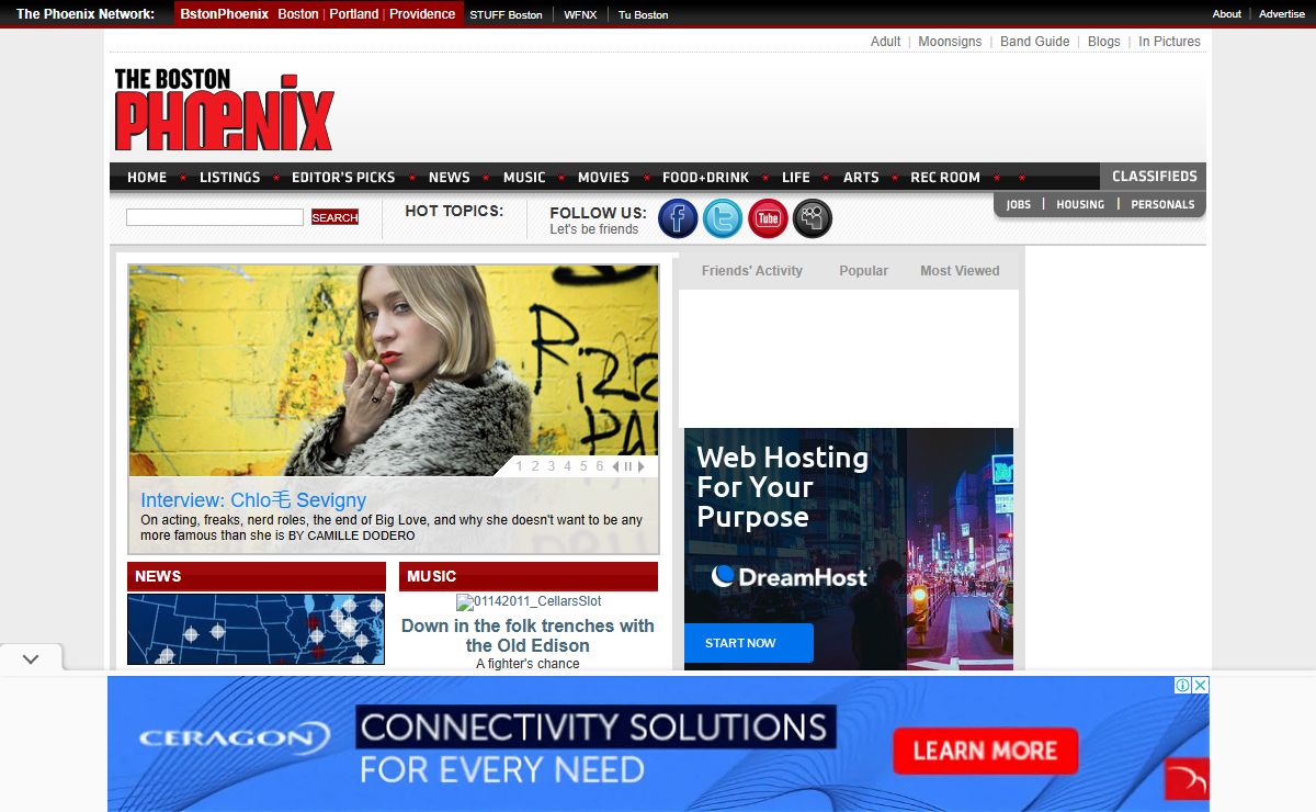 Boston Phoenix - Local News, Events, Music, Restaurants, Reviews, Arts and Entertainment