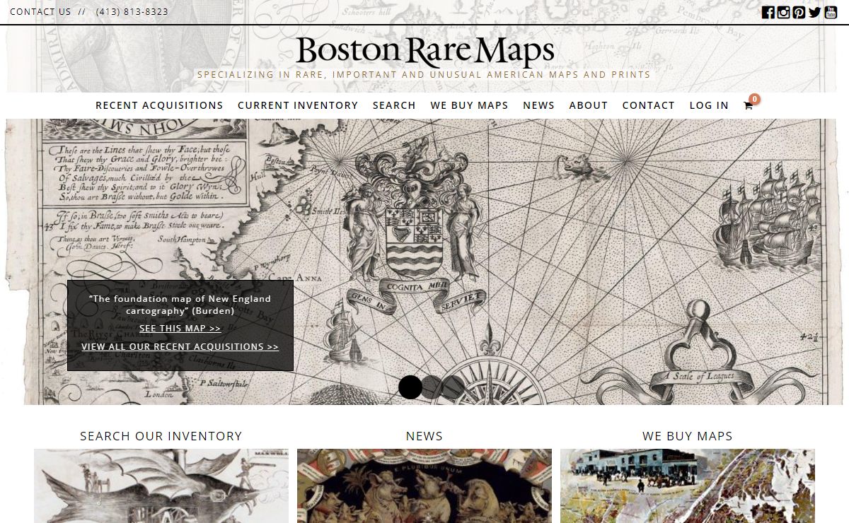 Boston Rare Maps - Specializing in rare, important and unusual American maps and prints