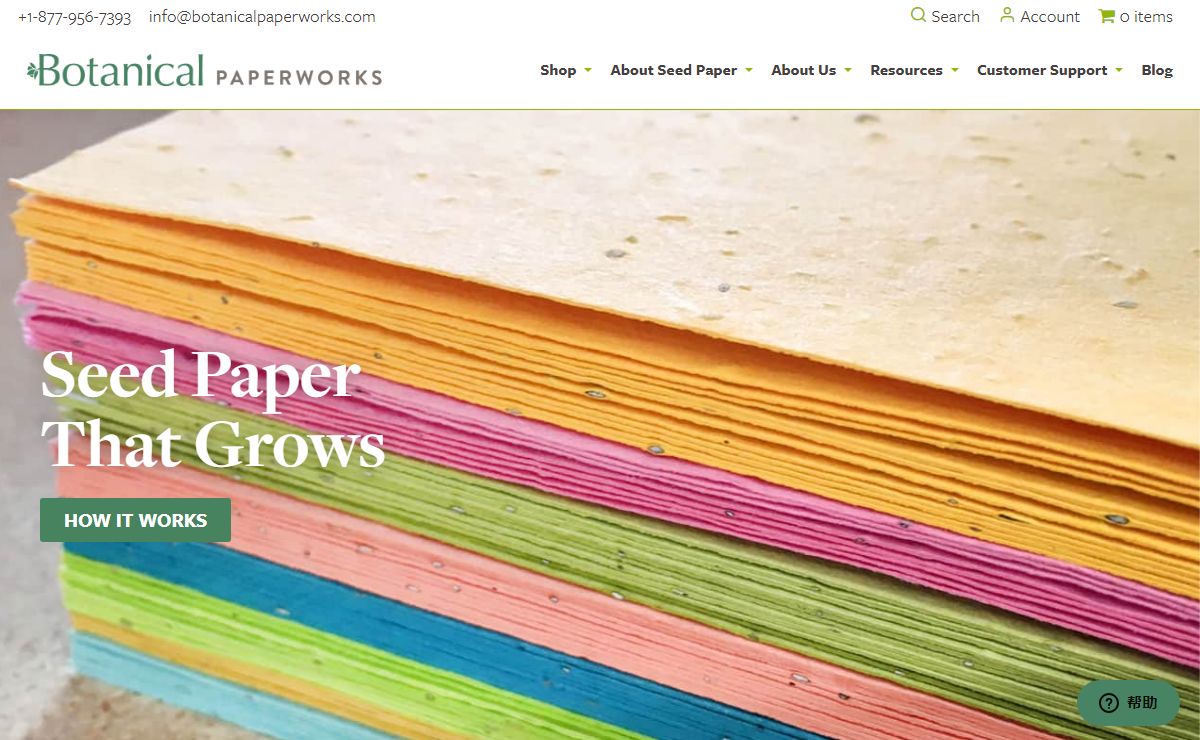 Seed Paper That Grows | Botanical PaperWorks