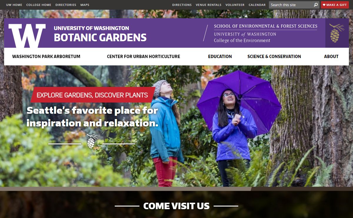 University of Washington Botanic Gardens | Plants for life
