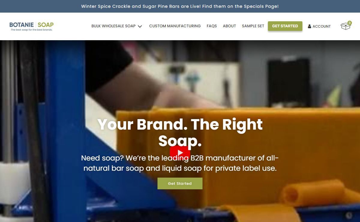 Soap Company: All-Natural Bar and Liquid Soap | Botanie Soap