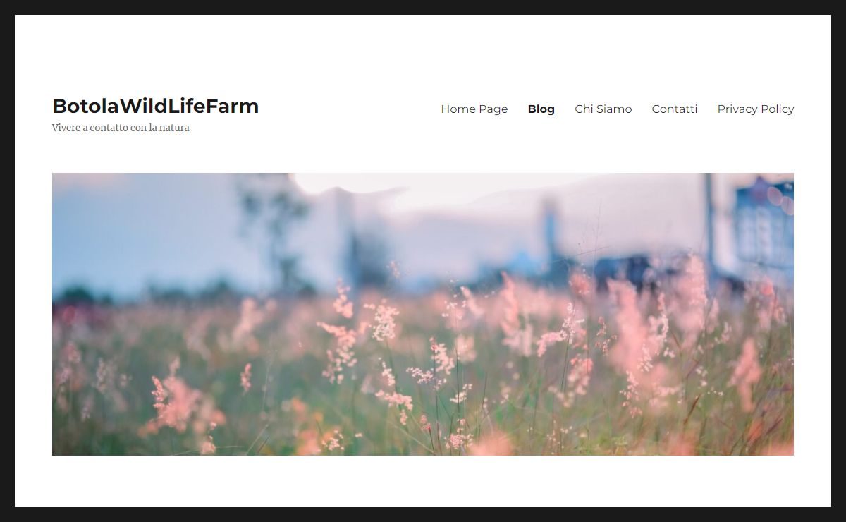 BotolaWildLifeFarm – Vivere a contatto con la natura