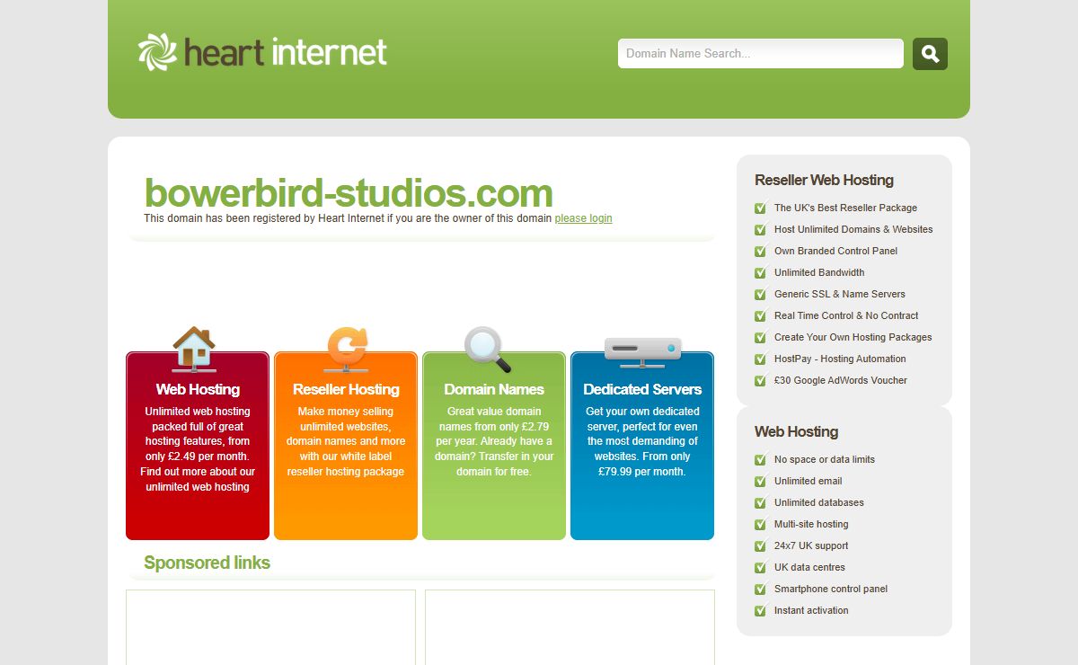 Web Hosting, Reseller Hosting & Domain Names from Heart Internet
