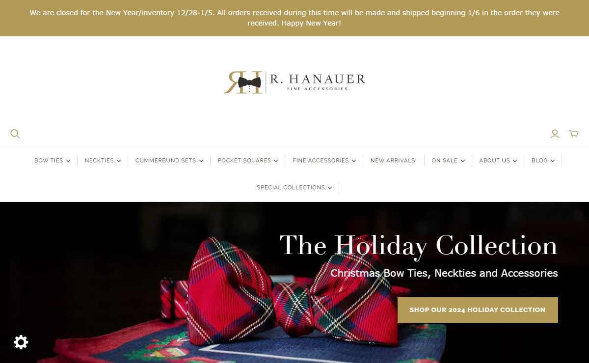 Bow Ties For Men, Neckties & Accessories - Handmade in America | R. Hanauer Bow Ties