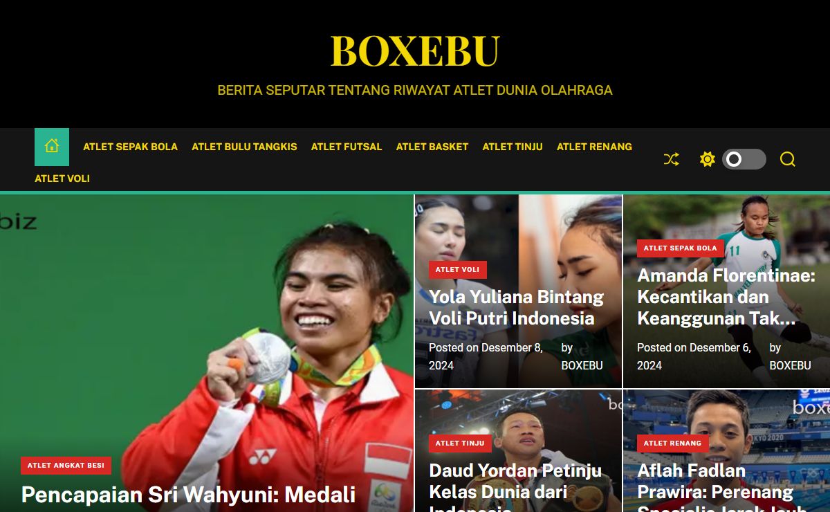 BOXEBU - BERITA SEPUTAR TENTANG RIWAYAT ATLET DUNIA OLAHRAGA