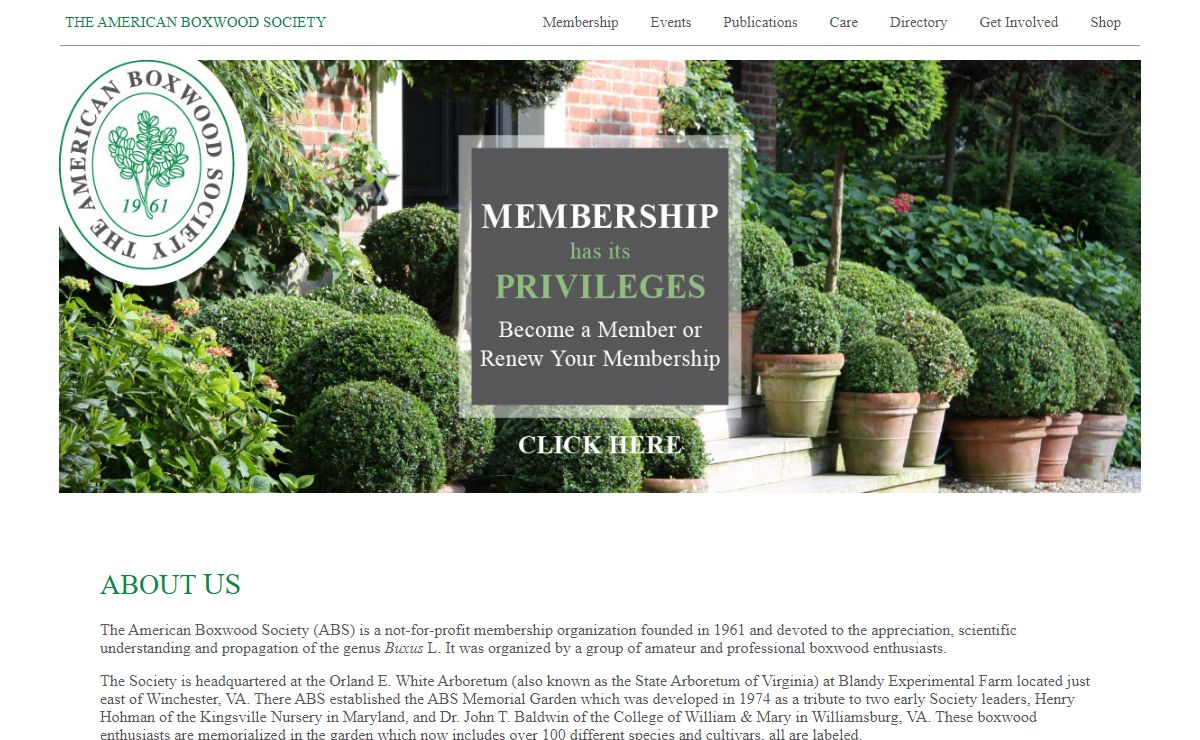 The American Boxwood Society