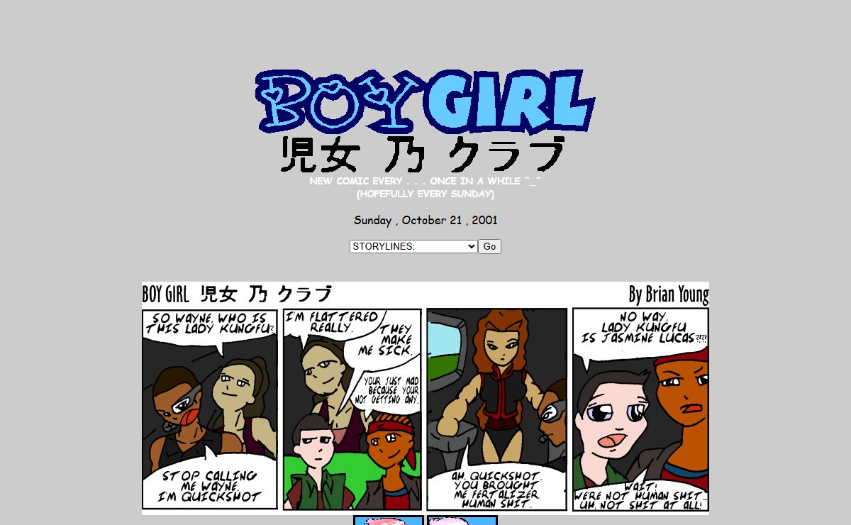 Boy Girl - Sunday , October 21 , 2001