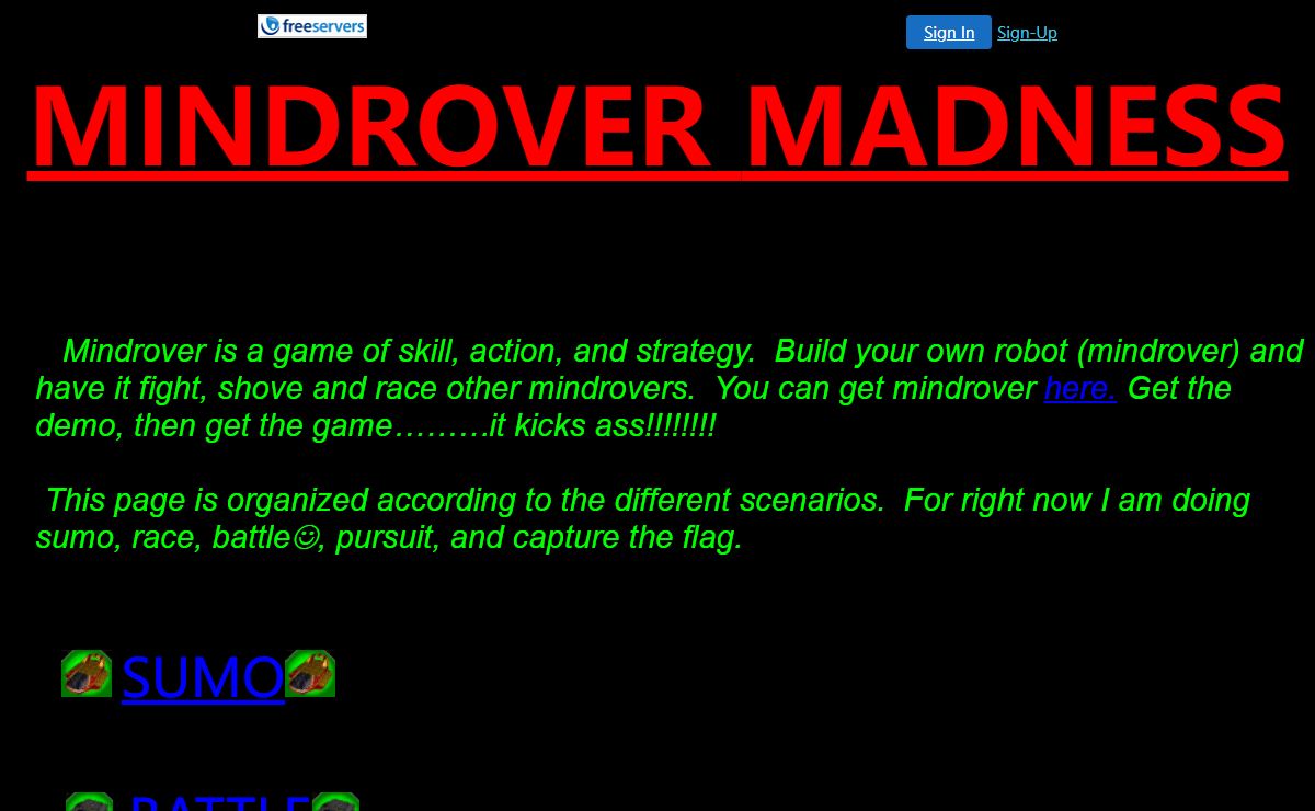MINDROVER MADNESS