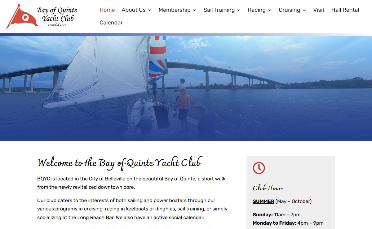 Bay of Quinte Yacht Club | Welcome to beautiful Bay of Quinte