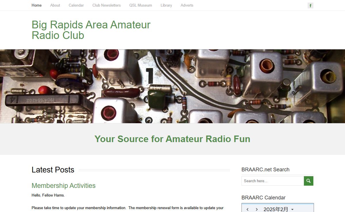 Big Rapids Area Amateur Radio Club – Your Source for Amateur Radio Fun