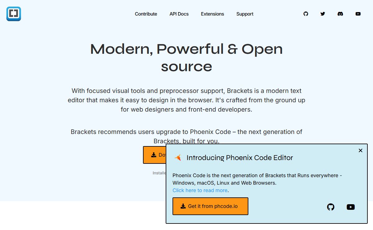Brackets - A modern, open source code editor that understands web design.