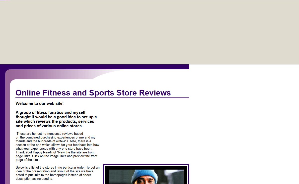 Online Fitness and Sports Store Reviews