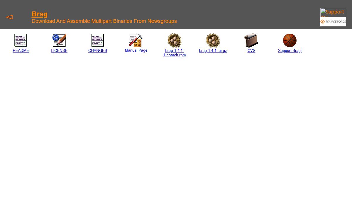 Brag - Download Binaries From Newsgroups