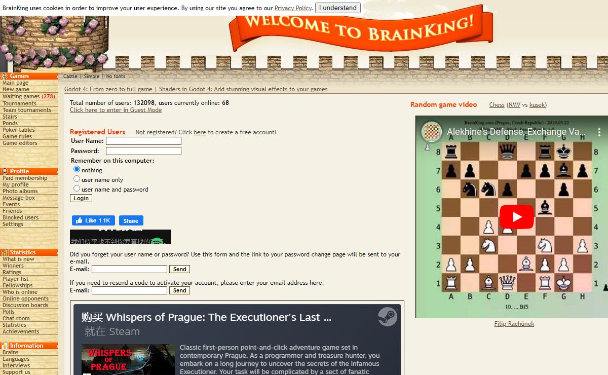 Play online chess, checkers, backgammon, reversi, pente and other popular board games