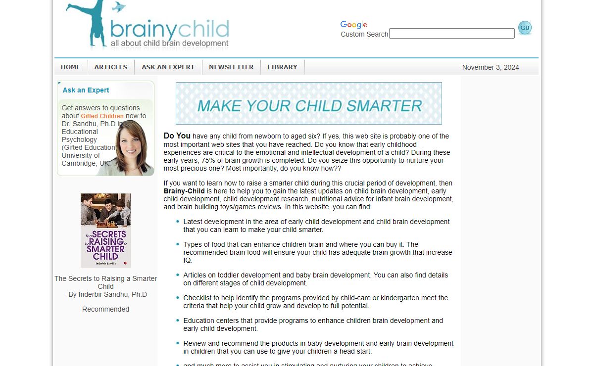 All about child brain development and early child development