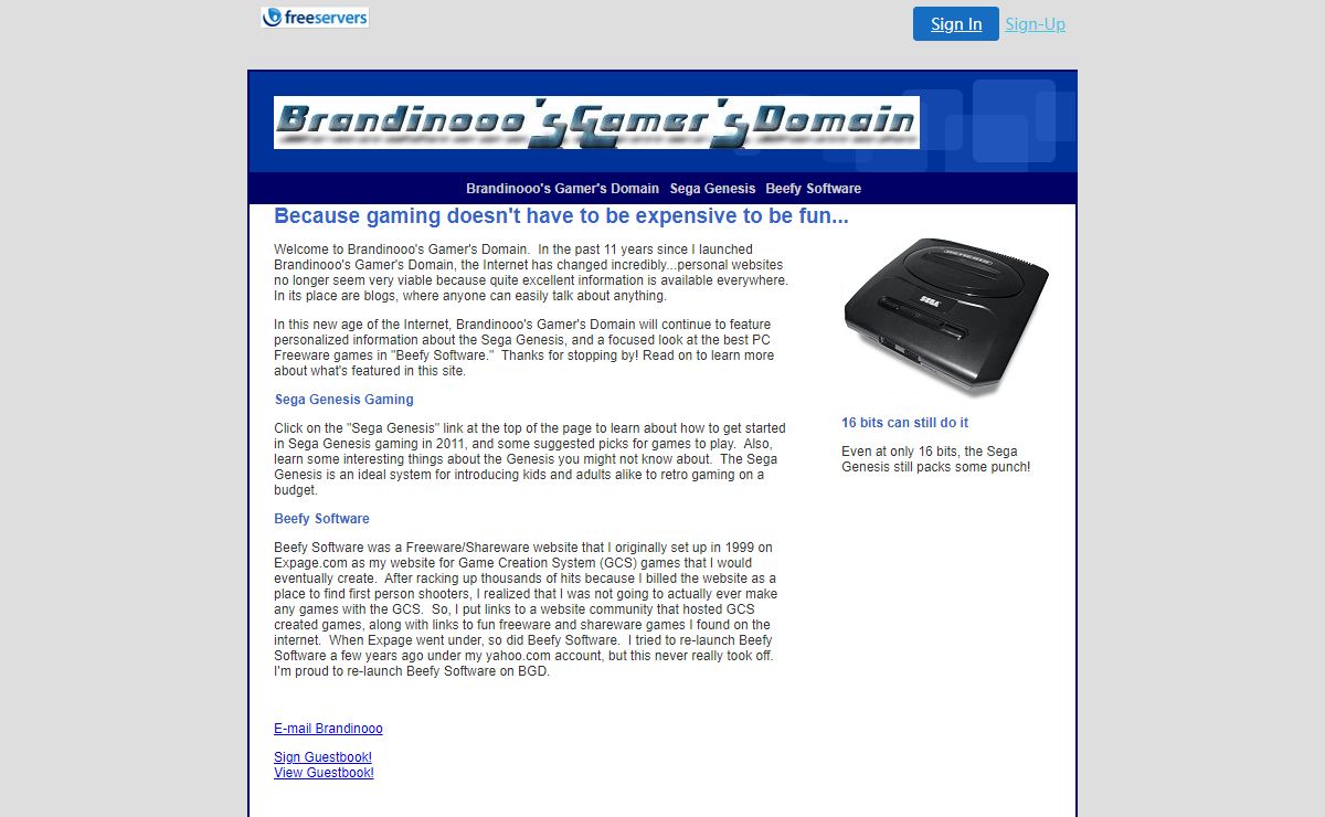 Brandinooo's Gamer's Domain