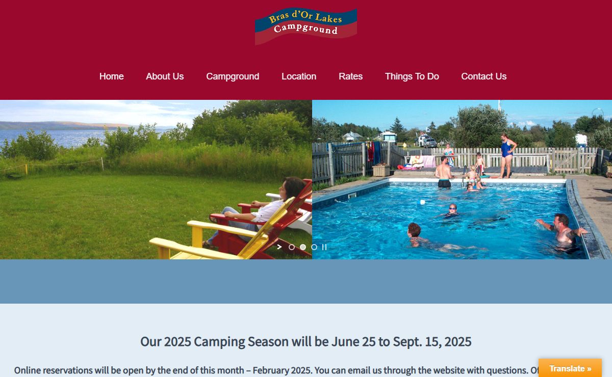 RV Campground in Baddeck – Bras d'Or Lakes Campground – Only lakefront camping in Baddeck