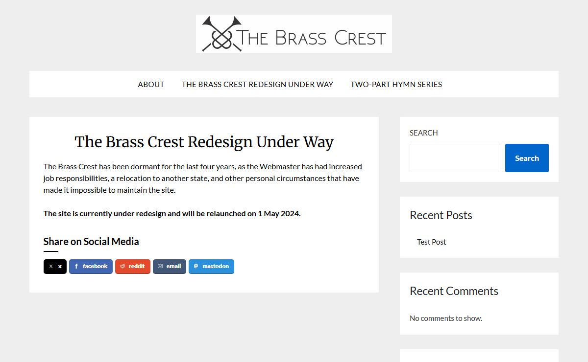 The Brass Crest – Brass Band News and Information