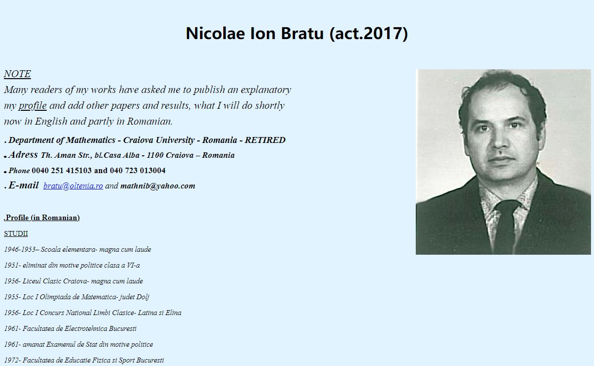 NICOLAE ION BRATU (act