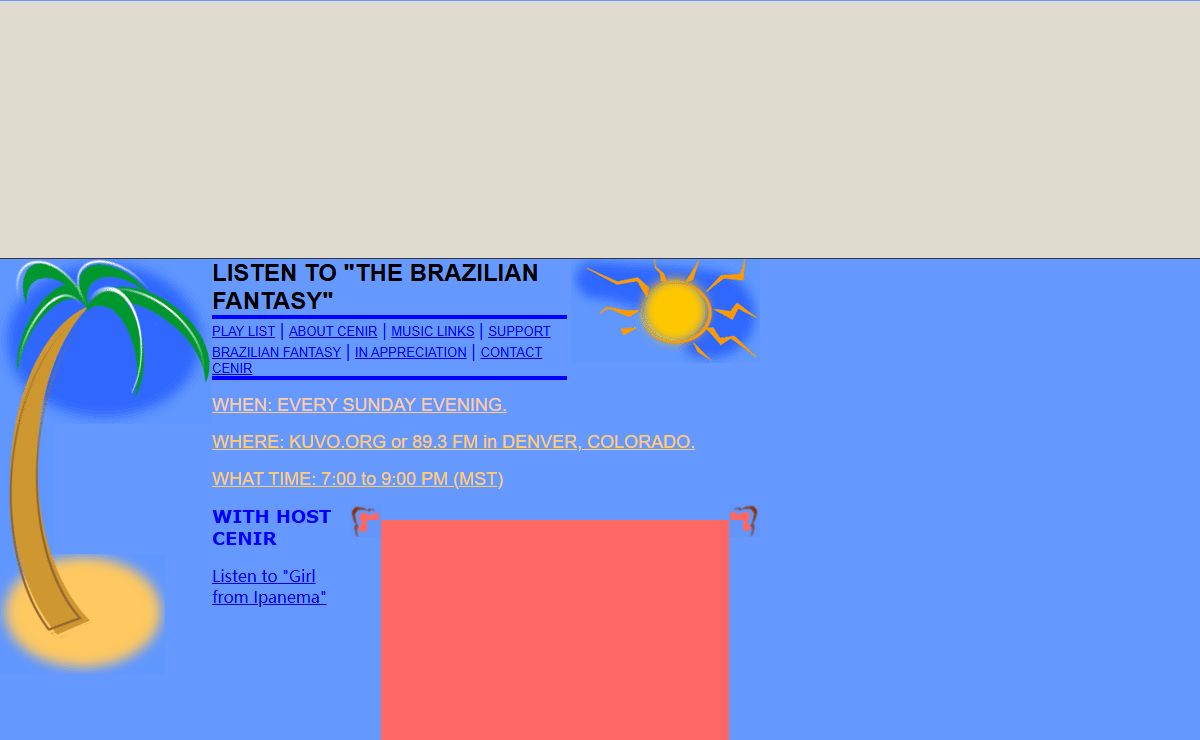 LISTEN TO "THE BRAZILIAN FANTASY"