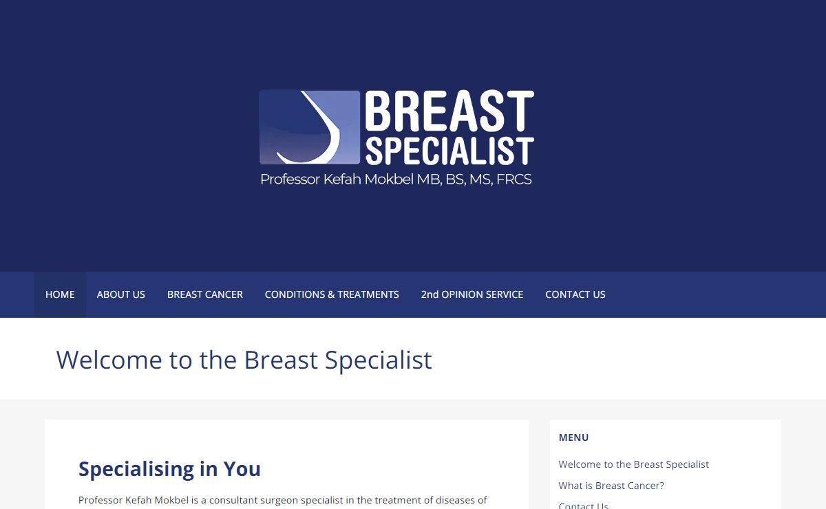 The Breast Specialist - Kefah Mokbel Private London based surgeon