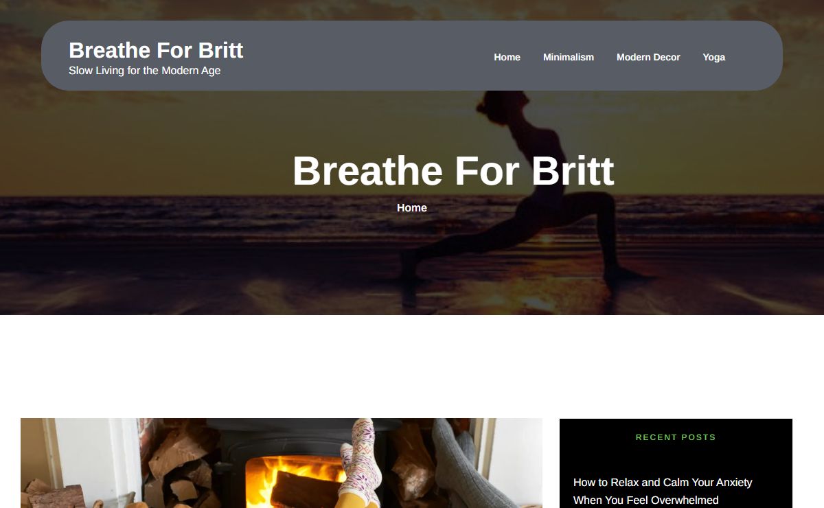 Breathe For Britt - Slow Living for the Modern Age
