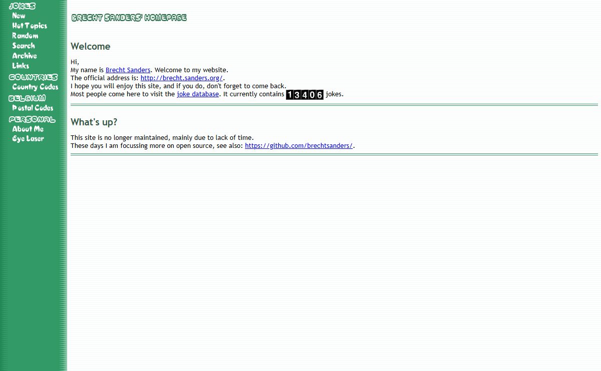 Brecht Sanders' Homepage
