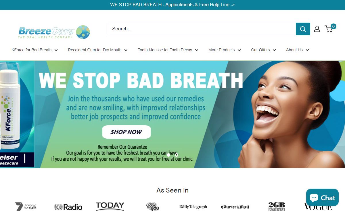 Bad Breath & Halitosis Treatment - Breezecare Australia – BreezeCare