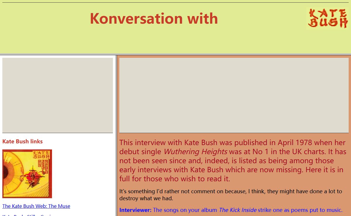 The Lost Kate Bush Interview