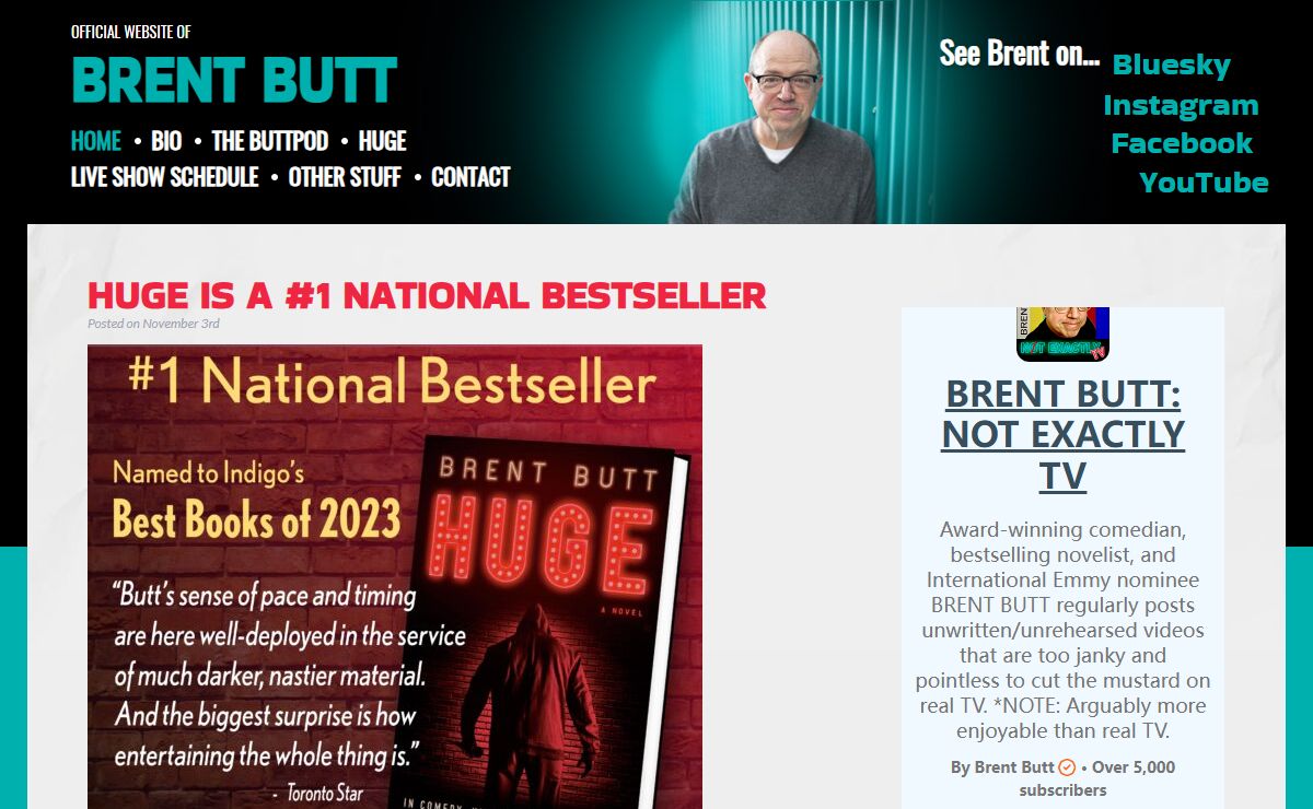 Brent Butt The official website of comedian Brent Butt.