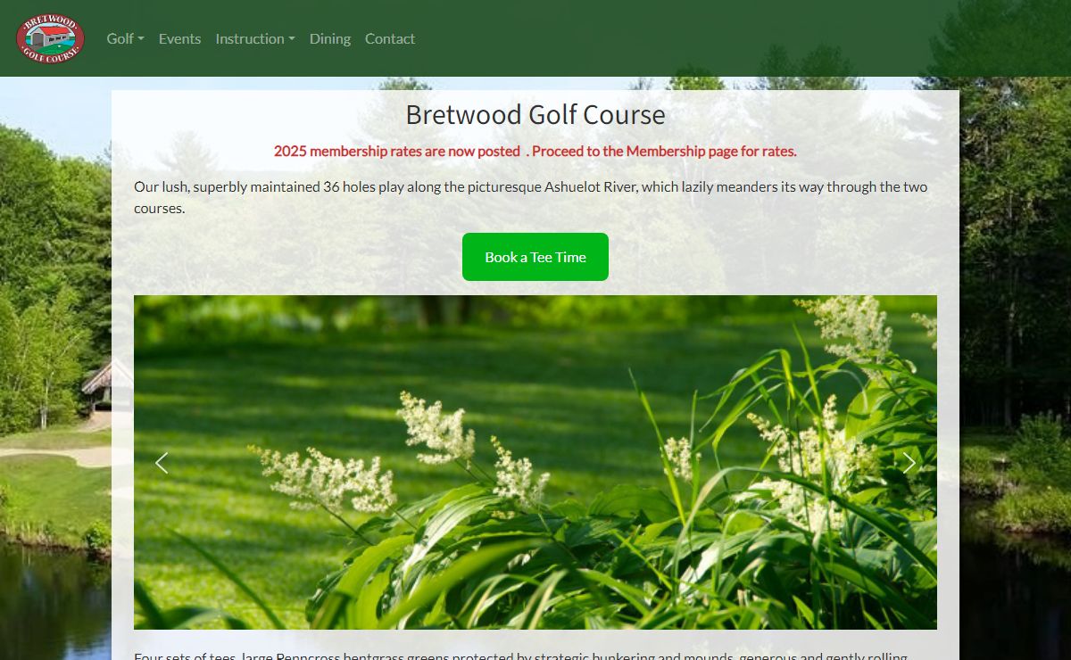 Bretwood Golf Course – 36-hole golf course in Keene, NH