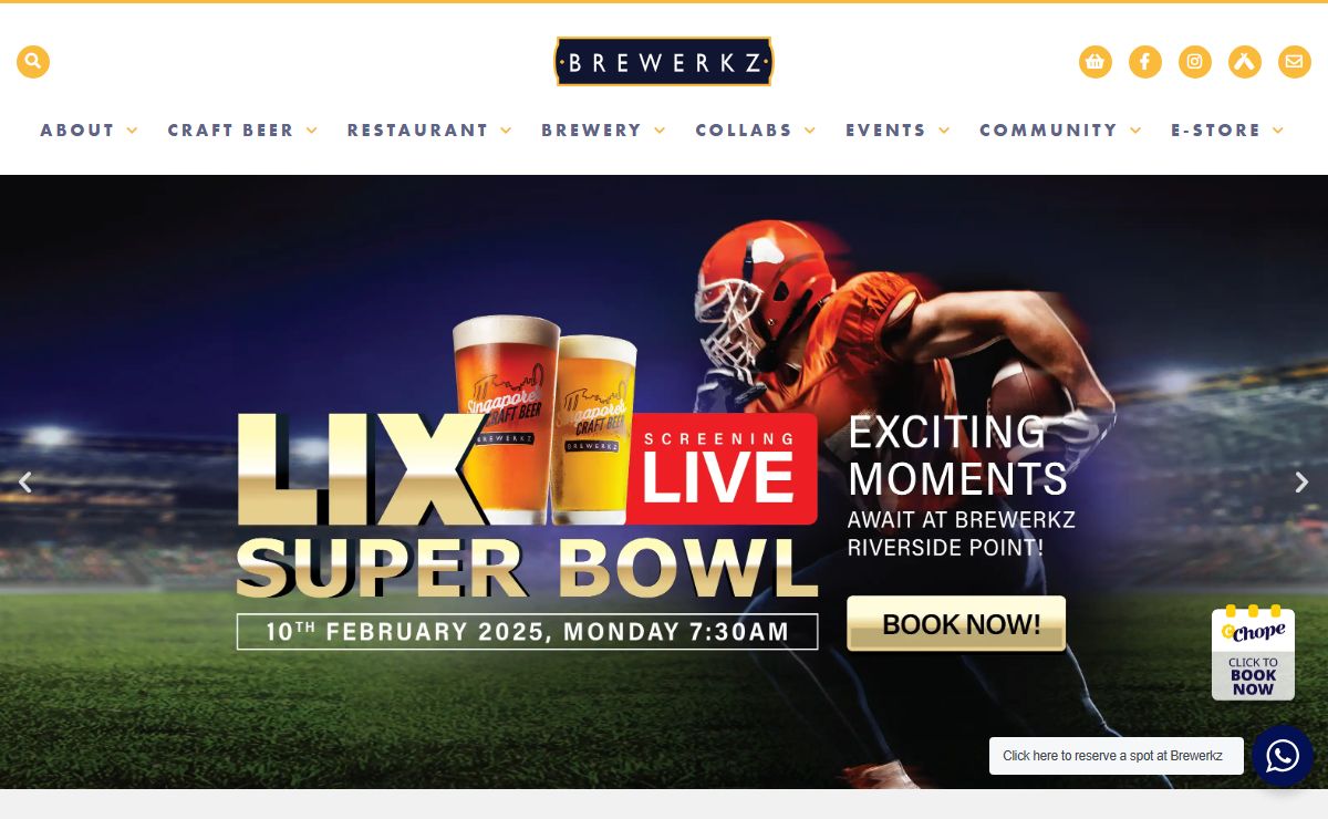 Brewerkz Singapore - Champion Mid-Sized Brewery of Asia, Asia Beer Championship 2022